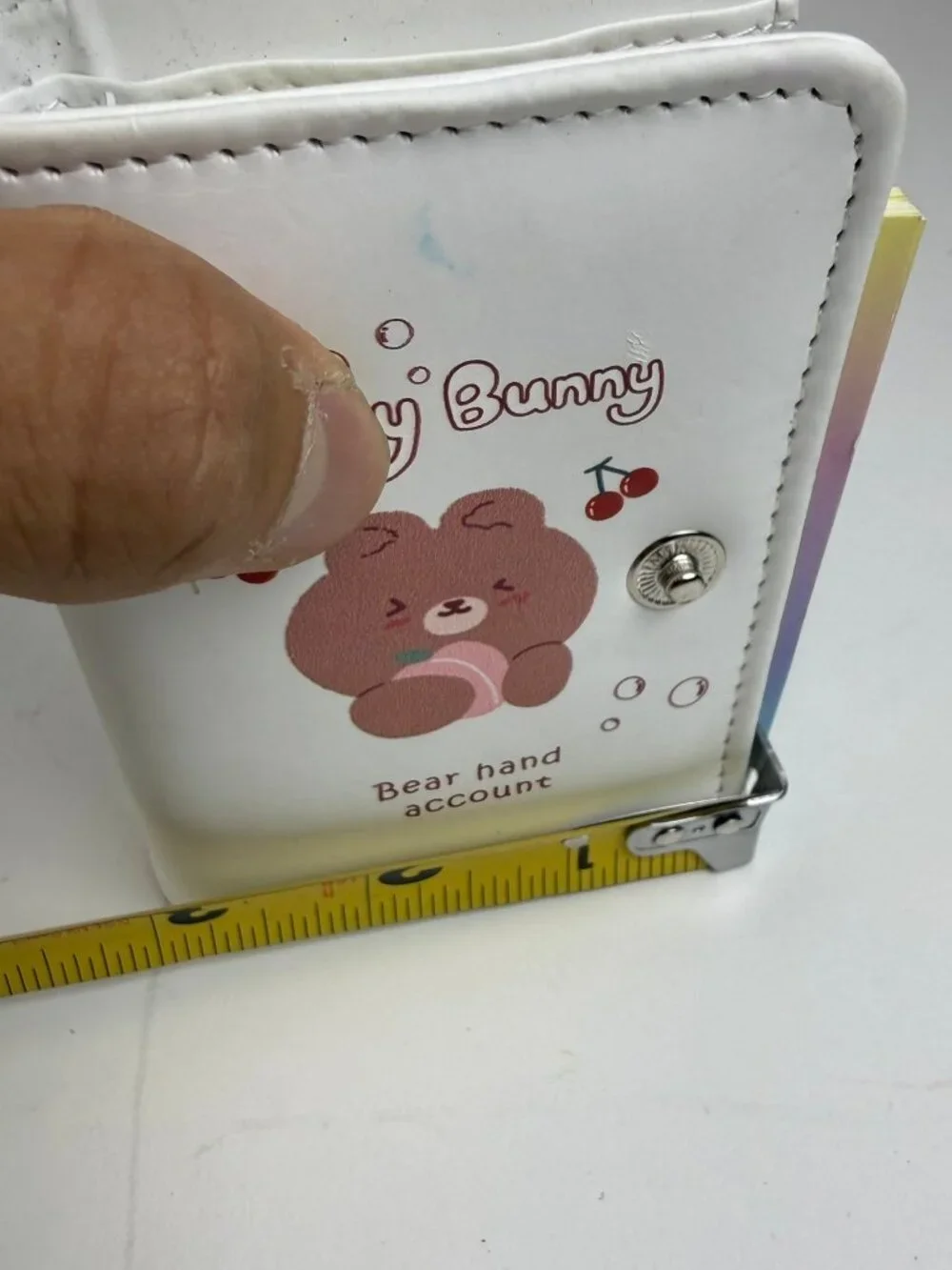 Kawaii Furry Bunny Bear Mini 3-Ring Binder Pocket Journal Gradient Pages
